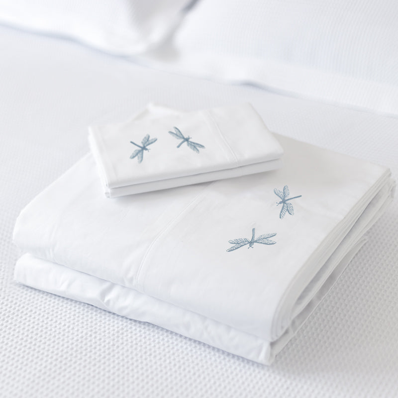 1000 Thread Count Embroidered Sheet Sets - Dragonflies