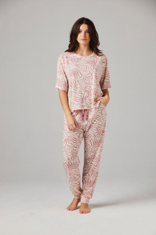 Piper Pant Flora - Merino Loungewear