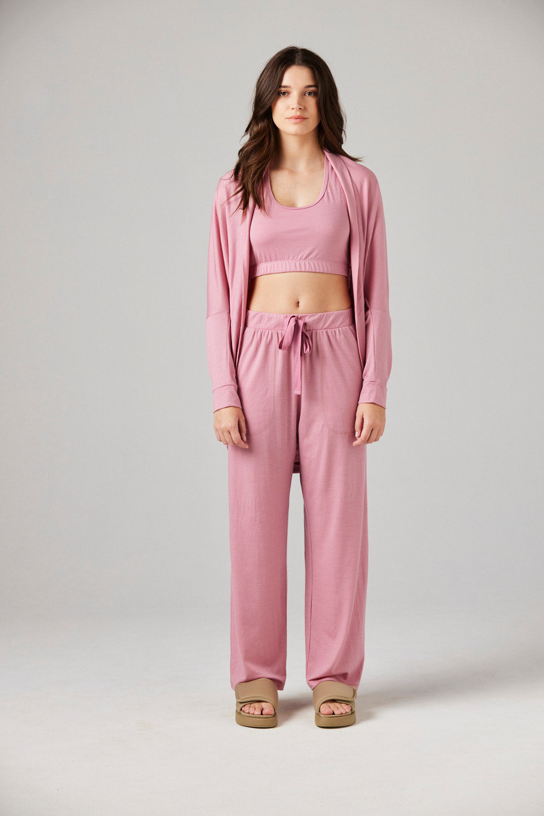 Gigi Robe Petal - Merino Loungewear