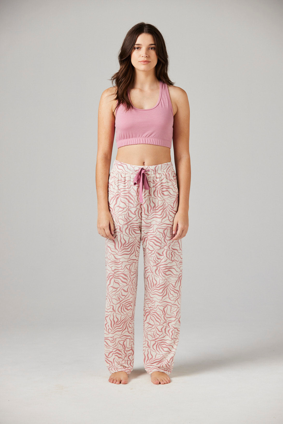 Maya Pant Flora - Merino Loungewear