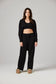 Gigi Robe Black - Merino Loungewear