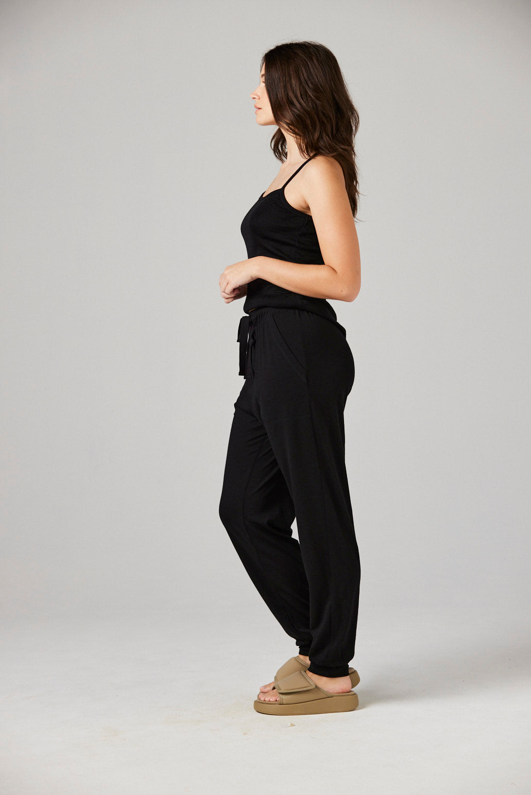 Piper Pant Black - Merino Loungewear