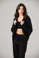 Gigi Robe Black - Merino Loungewear