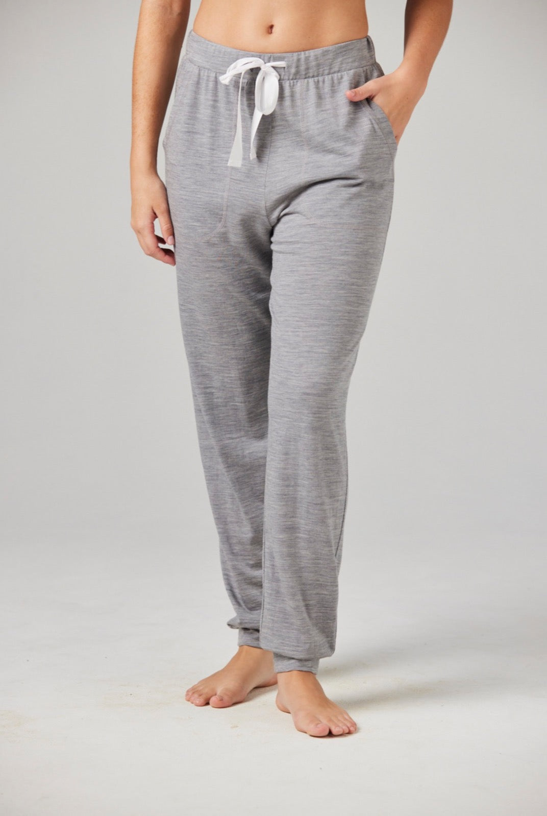 Piper Pant Grey Marl - Merino Loungewear