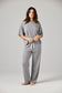 Alex Top Grey Marl - Merino Loungewear