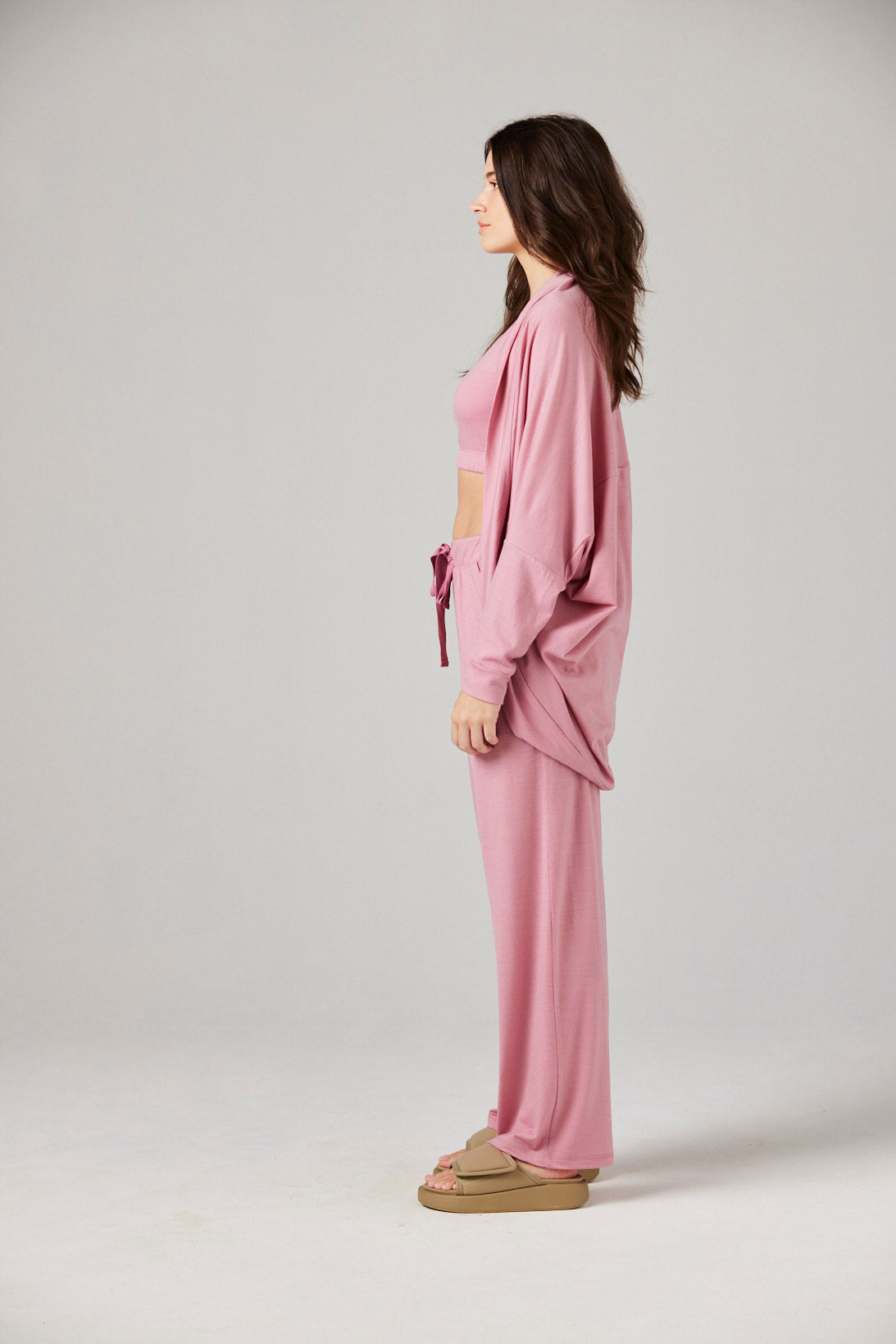 Gigi Robe Petal - Merino Loungewear