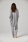 Gigi Robe Grey Marl - Merino Loungewear