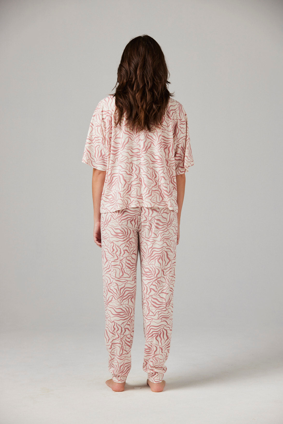 Alex Top Flora Print - Merino Loungewear