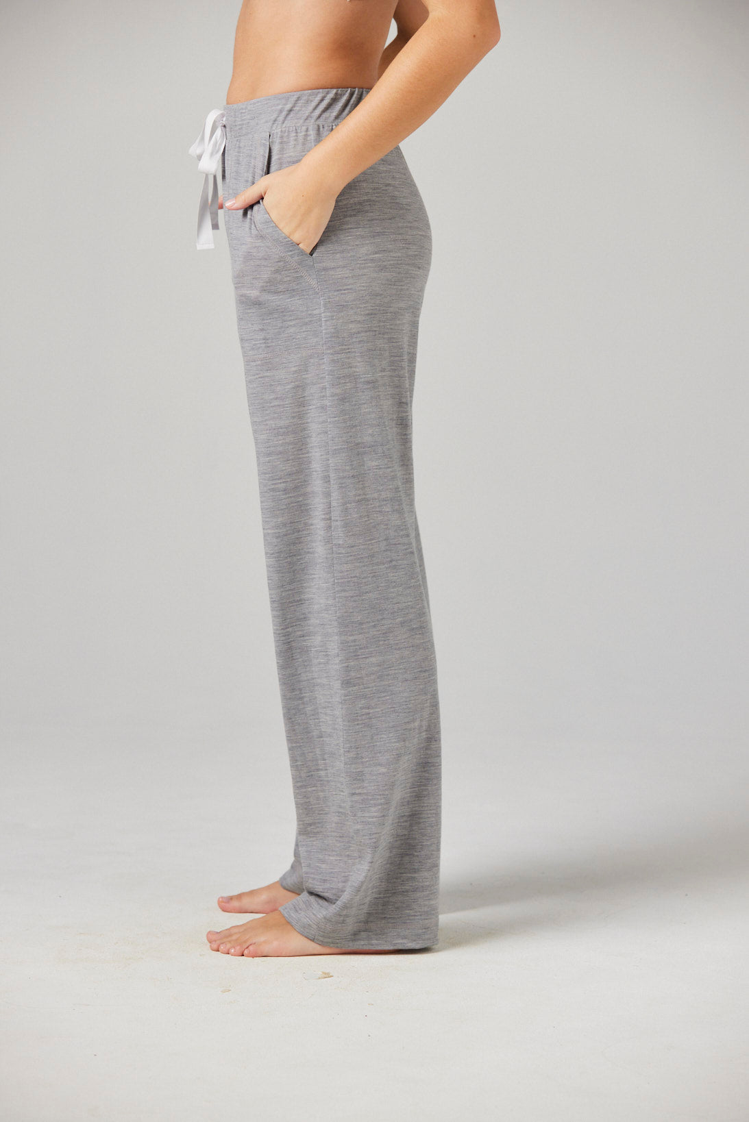 Maya Pant Grey - Merino Loungewear