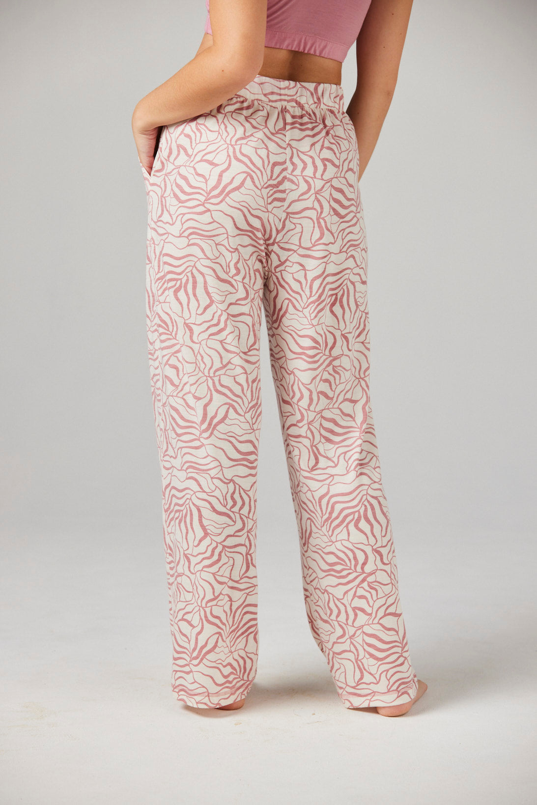 Maya Pant Flora - Merino Loungewear