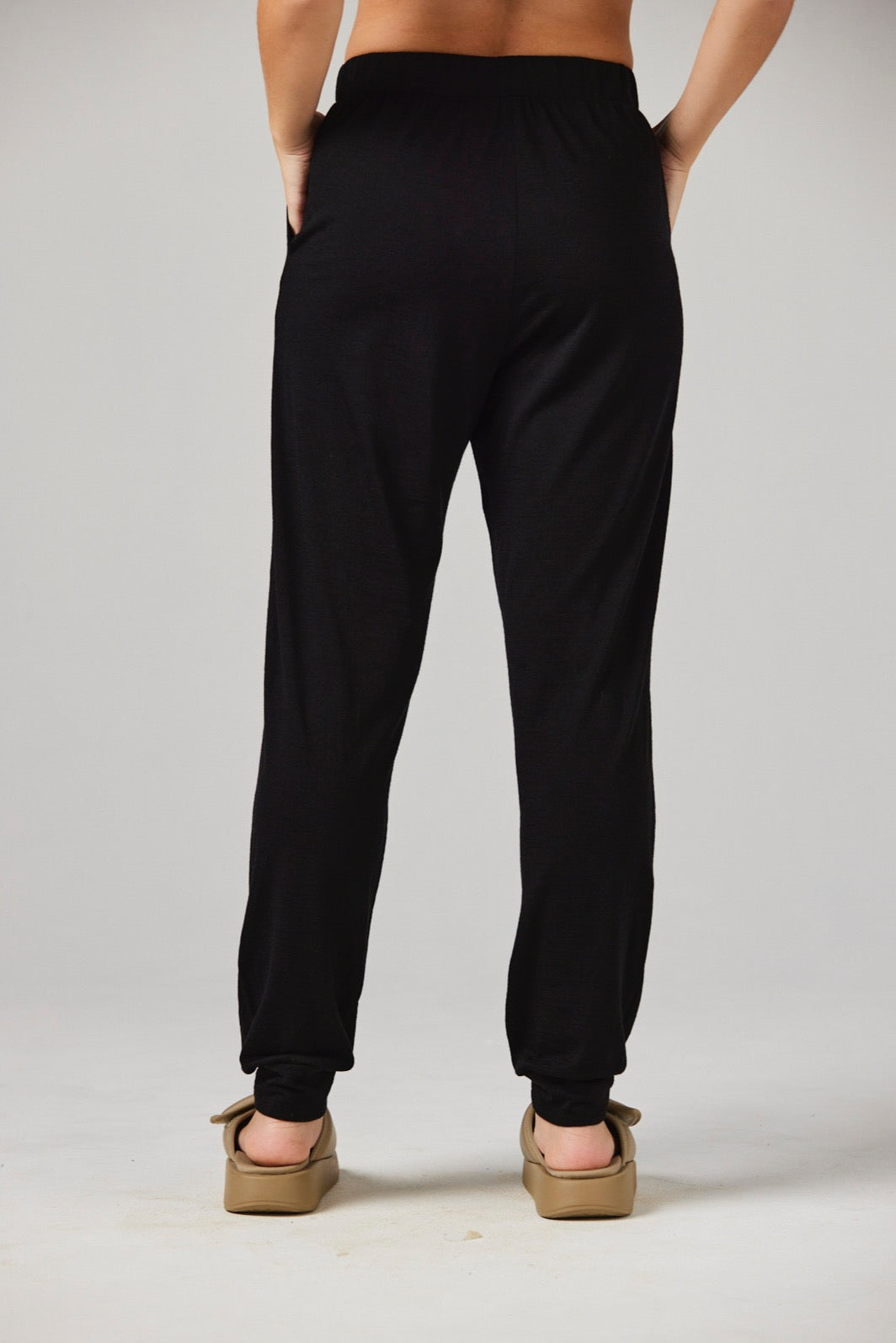 Piper Pant Black - Merino Loungewear