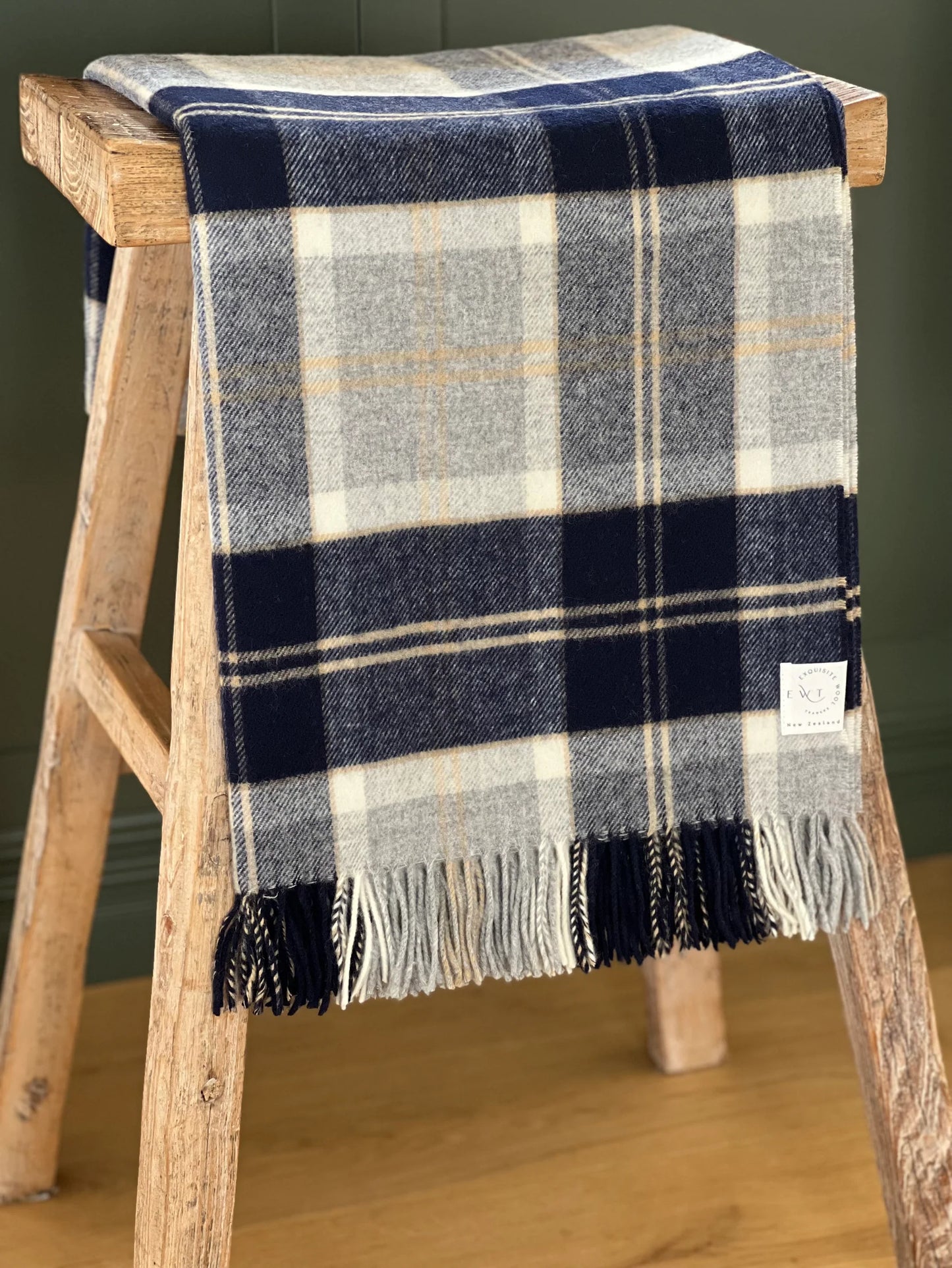 Bannochburn Tartan Merino Wool Throw