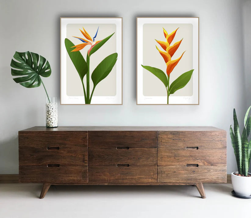 Heliconia Art Print