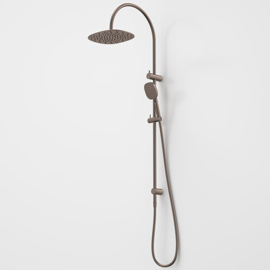 Contura II Rail Shower with Overhead - Brushed Bronze