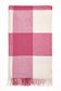 Checkboard Pink Merino Wool Throw