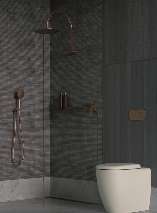 Contura II Rail Shower - Brushed Bronze