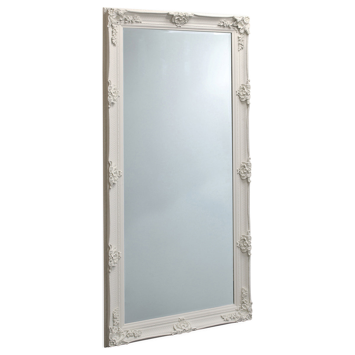 Downton Ornate Leaner Mirror - Cream