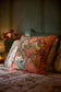 Fairbanks Floral Salmon Cushion - Thibaut Fabric