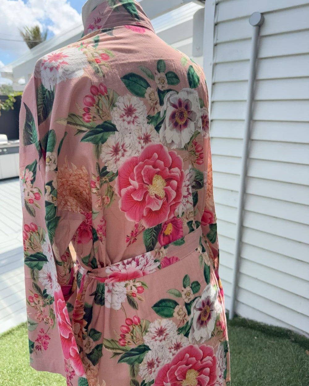 Fleur Kimono Robe - Blush