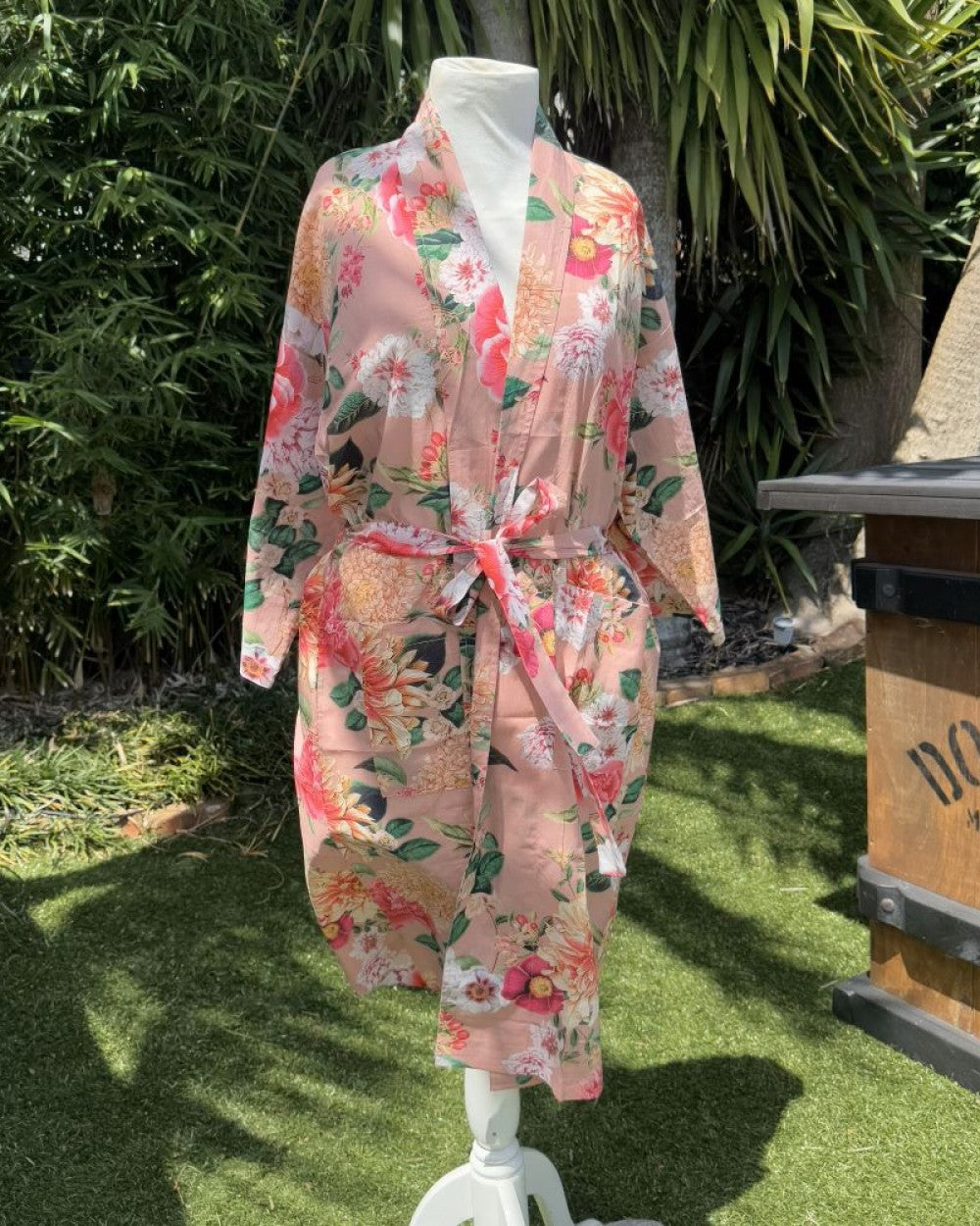 Fleur Kimono Robe - Blush