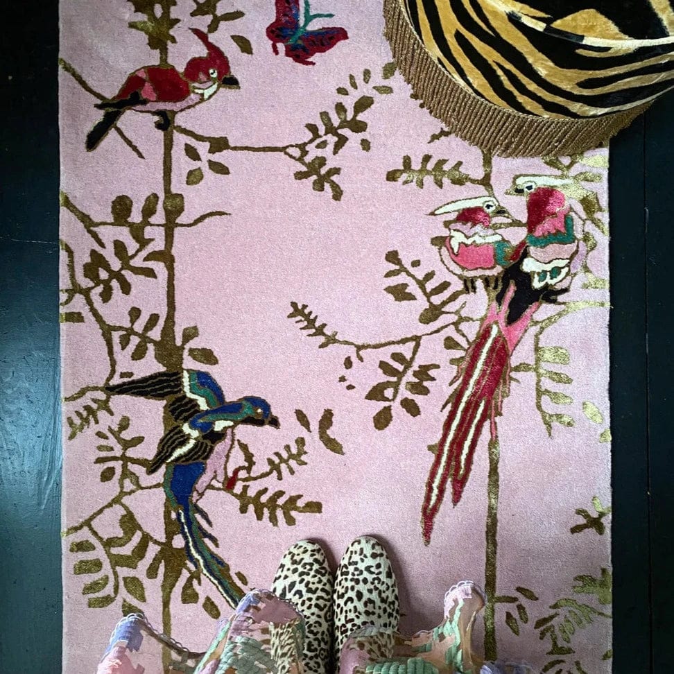 Wendy Morrison Rug - Jardin De Orient Pink & Gold Runner