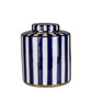 East Hamptons Blue and White Jar