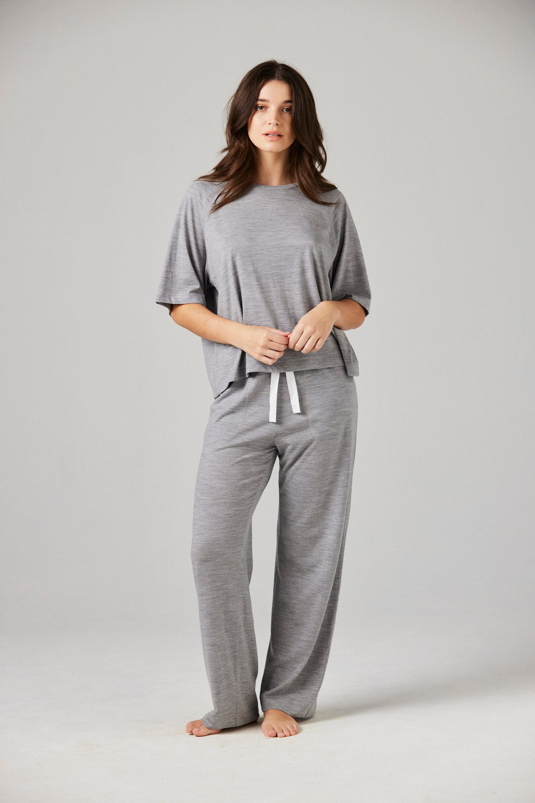 Maya Pant Grey - Merino Loungewear