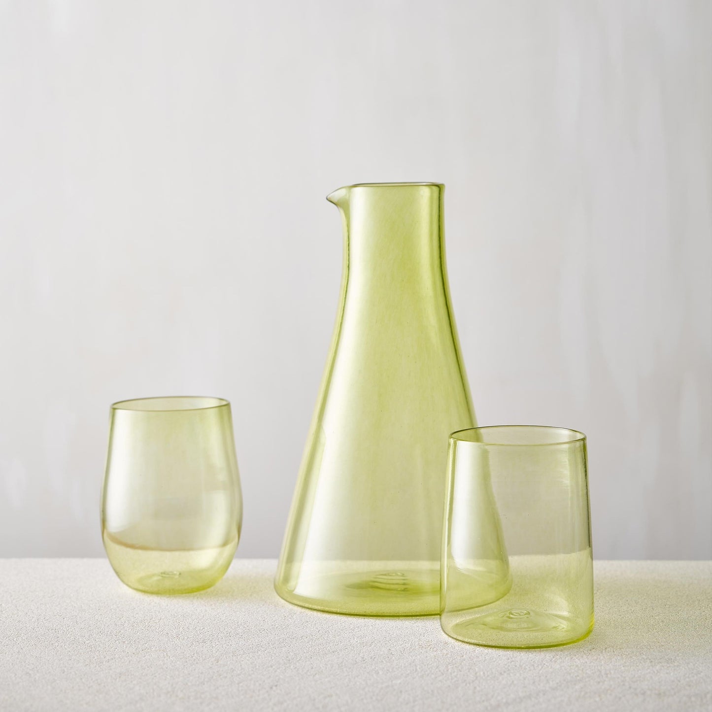 Monmouth Glass Carafe - Olive