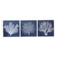 Navy & White Coral Wall Art