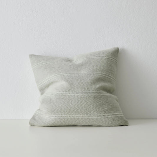 Light blue, ribbed slightly textured cushion - Palma