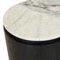 Pluto Oval Marble Side Table