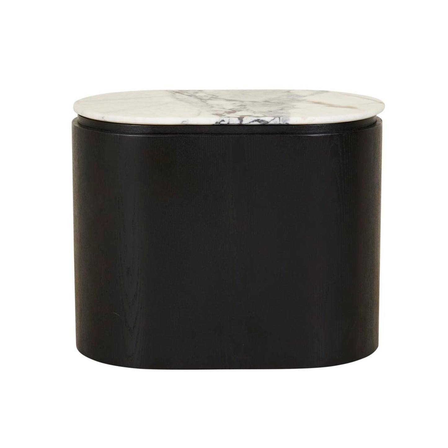 Pluto Oval Marble Side Table