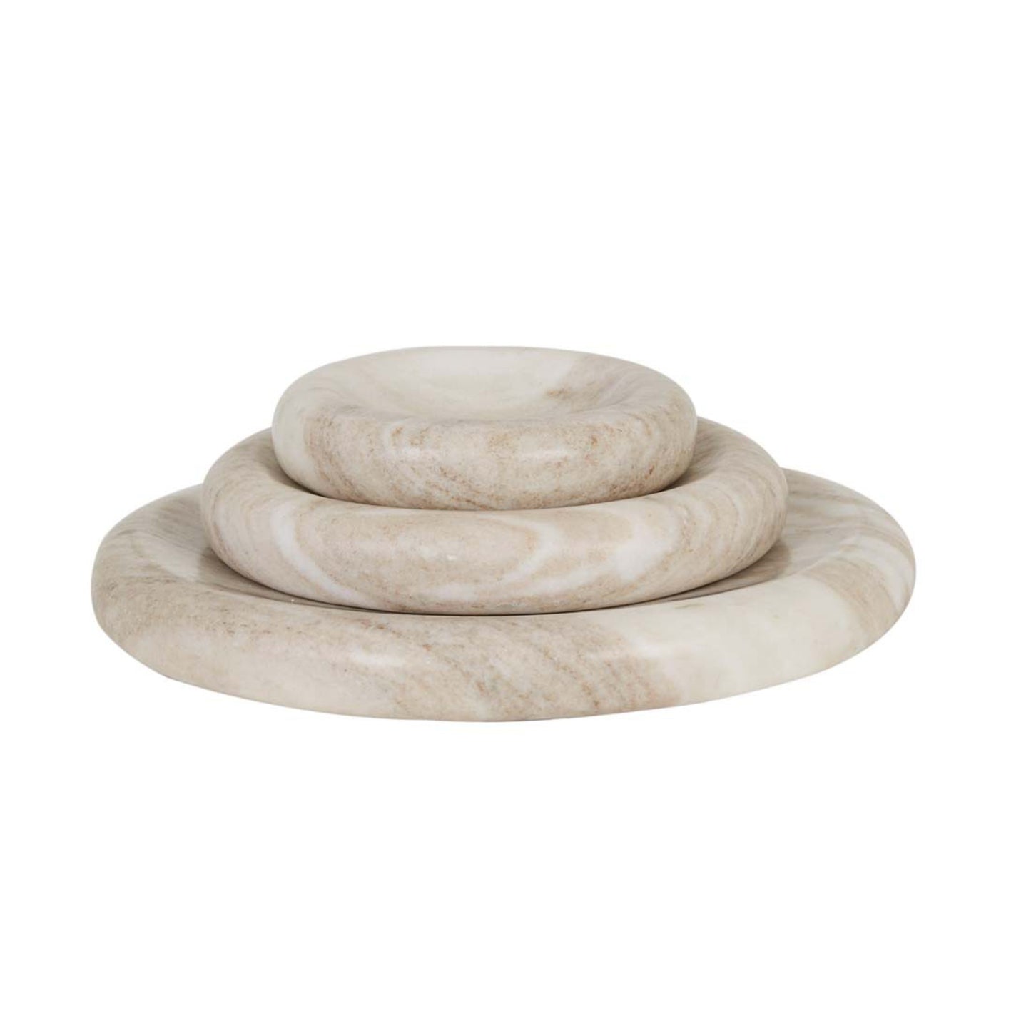 Rufus Indra Large Marble Shallow Bowl