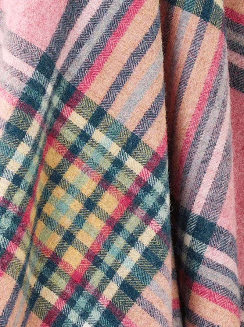 St Ives Pink NZ Wool Throw