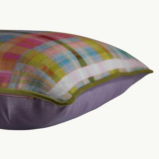 Tattie Check Cushion - Anna Spiro Fabric