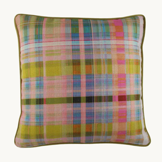 Tattie Check Cushion - Anna Spiro Fabric