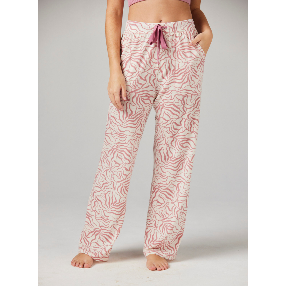 Maya Pant Flora - Merino Loungewear