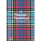 Coffee table book featuring collections by Vivienna Westwood with a bright, tartan cover