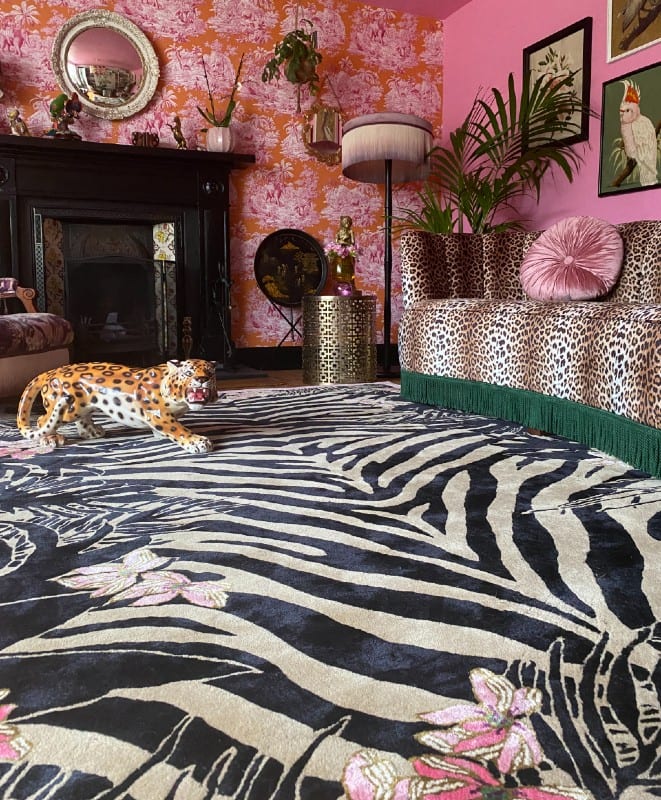 Wendy Morrison Rug - Tiger Florals