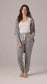 Gigi Robe Grey Marl - Merino Loungewear