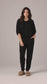 Demi Top Black - Merino Loungewear