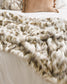 Luxury Imitation Fur Throw - Snowshoe Hare