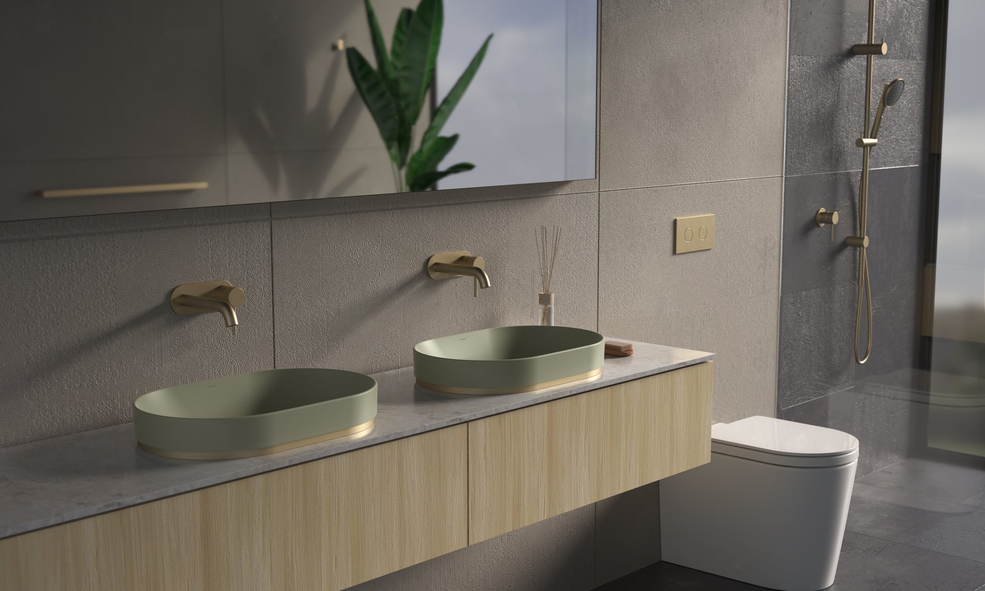 Liano II 530mm pill basin in bathroom