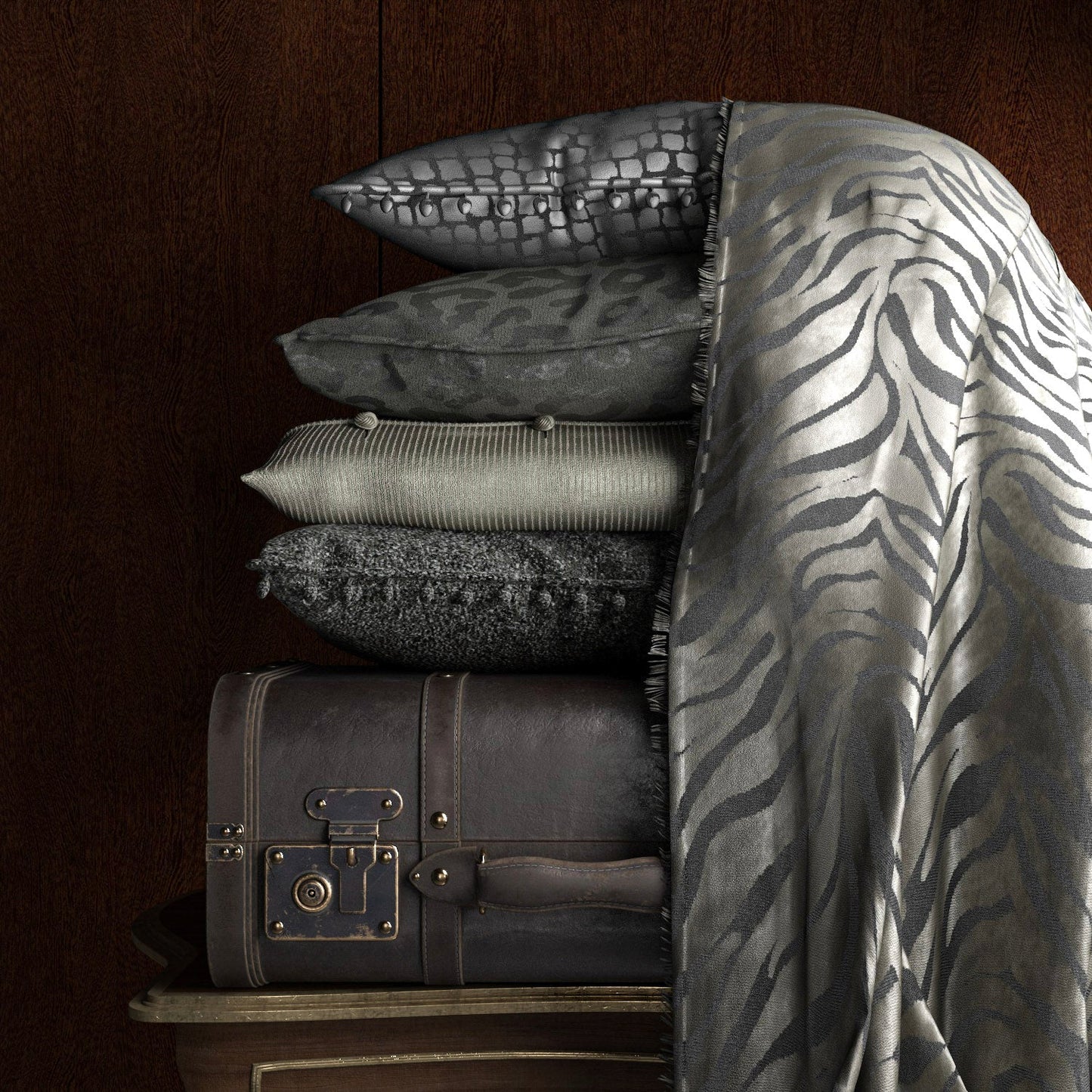 Jaguar Fabric - Warwick Fabrics Sauvage Collection