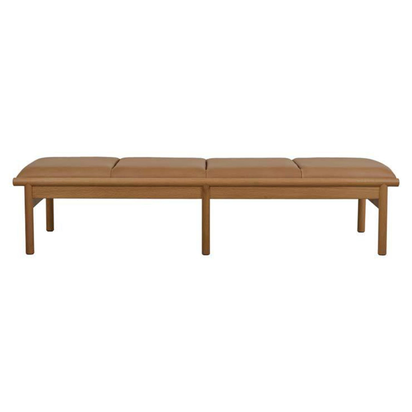 Tolv Neuff Bench in camel leather