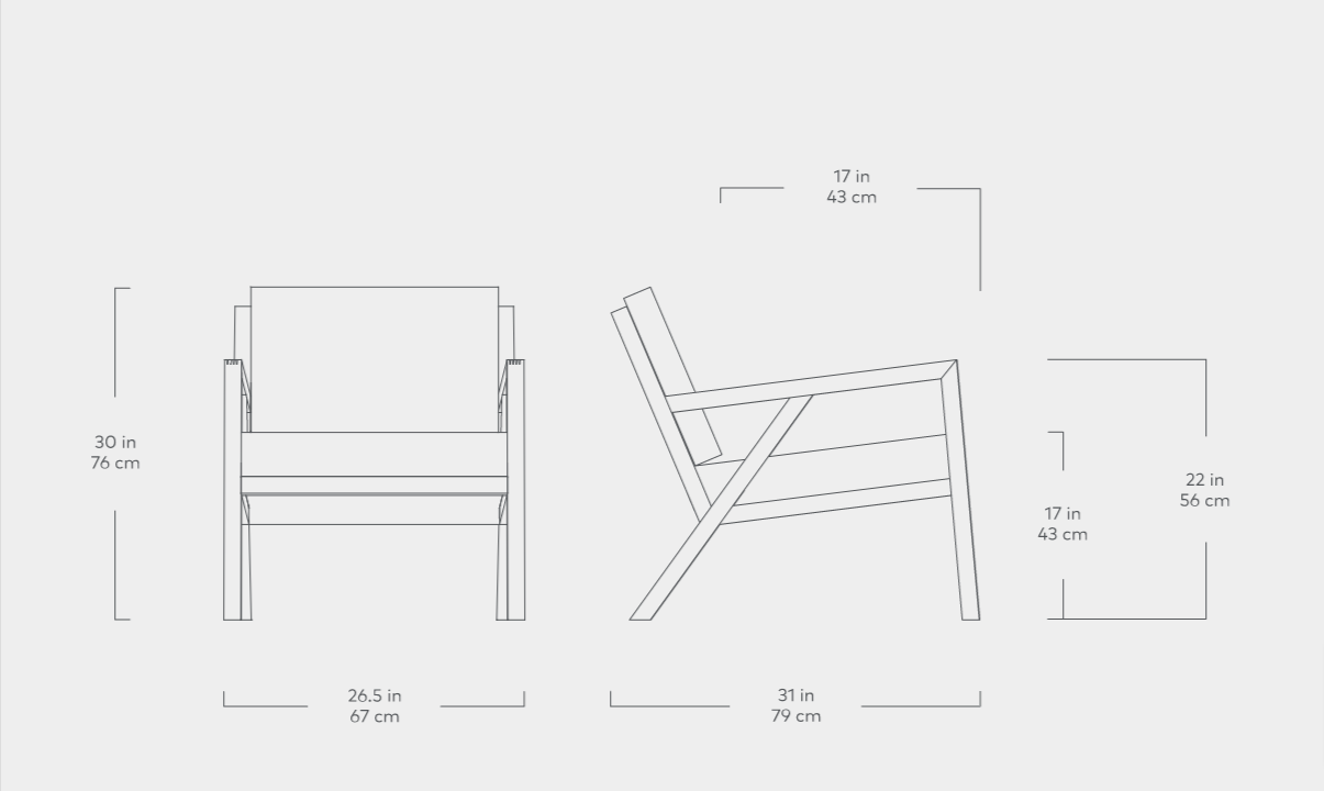 Gus discount truss chair